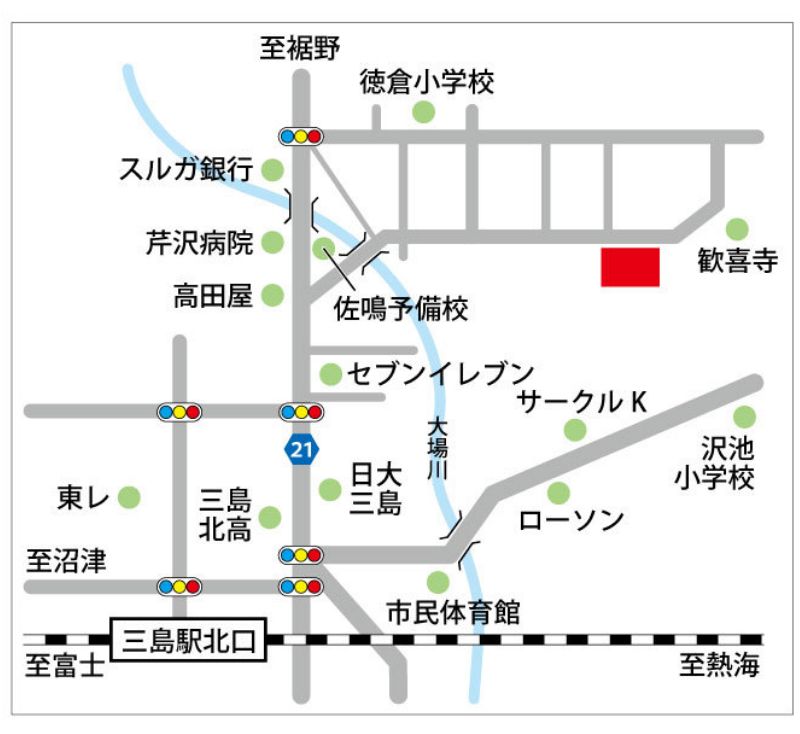 ル・グランガーデン三島地図 広域