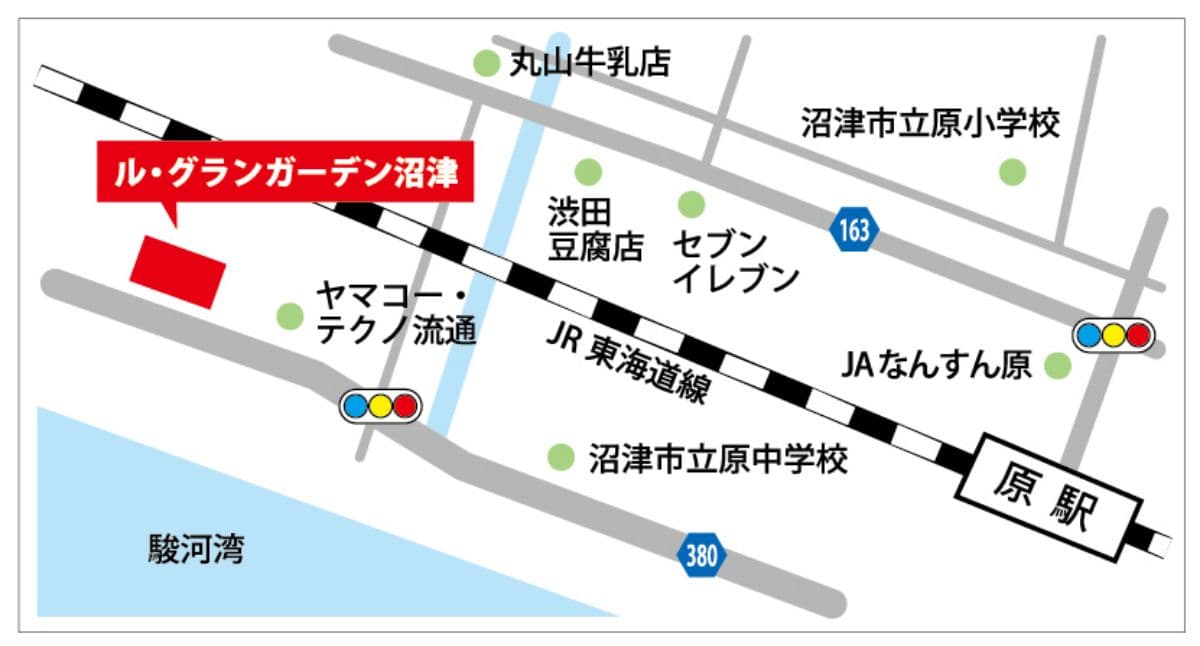 ル・グランガーデン沼津地図 拡大