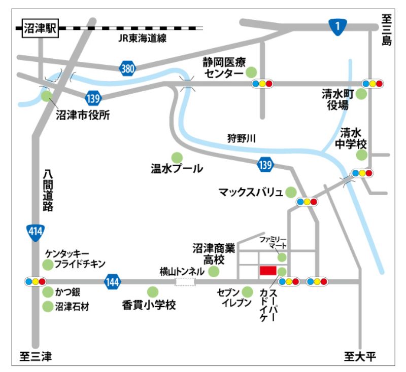 ル・グランガーデン清水地図 広域